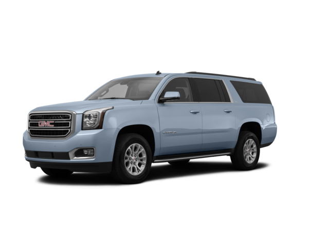 2015 GMC Yukon XL Denali, front three-quarter view, paint 1 of 8