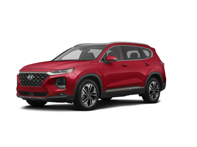 2020 Hyundai Santa Fe Limited 2.0T, front three-quarter view, paint 1 of 8