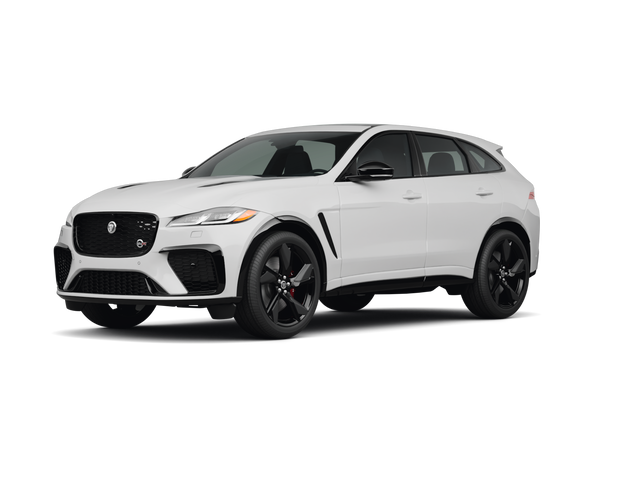 2024 Jaguar F-Pace SVR, front three-quarter view, paint 1 of 8
