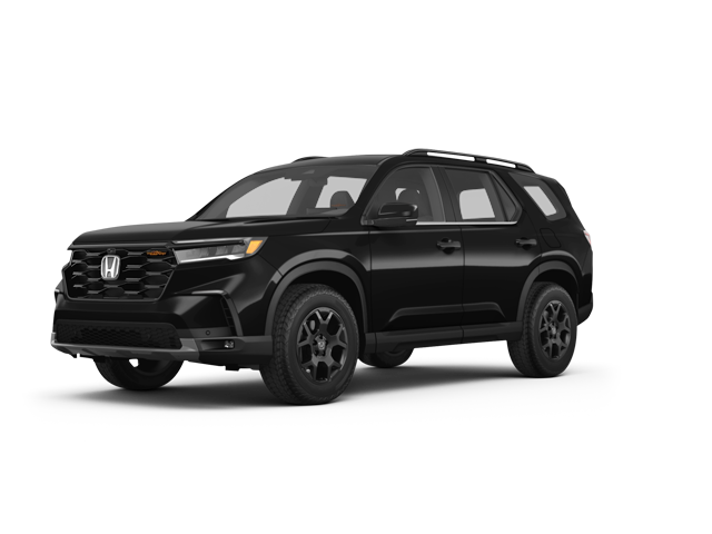 2025 Honda Pilot TrailSport, front three-quarter view, paint 1 of 8