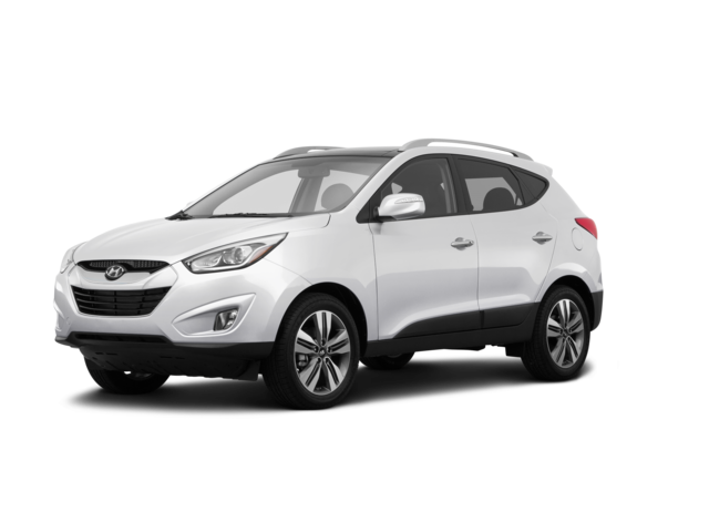 2015 Hyundai Tucson Limited, front three-quarter view, paint 1 of 8