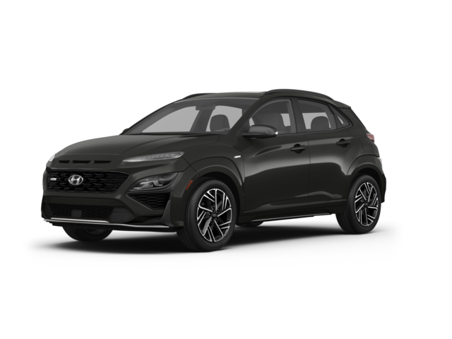 2023 Hyundai Kona N Line, front three-quarter view, paint 1 of 8