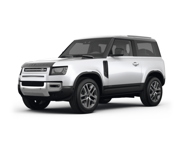 2021 Land Rover Defender 90 90 P300 S, front three-quarter view, paint 1 of 8
