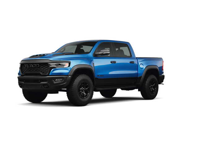 2026 Ram 1500 RHO, front three-quarter view, paint 1 of 8