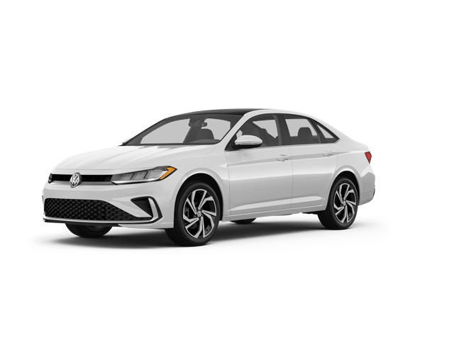 2025 Volkswagen Jetta SEL, front three-quarter view, paint 1 of 8