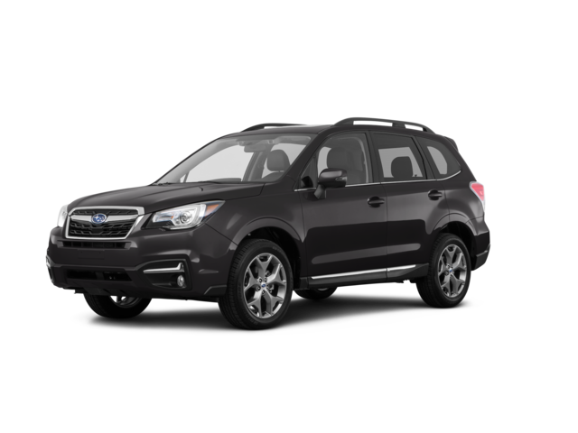 2017 Subaru Forester 2.5i PZEV, front three-quarter view, paint 1 of 8