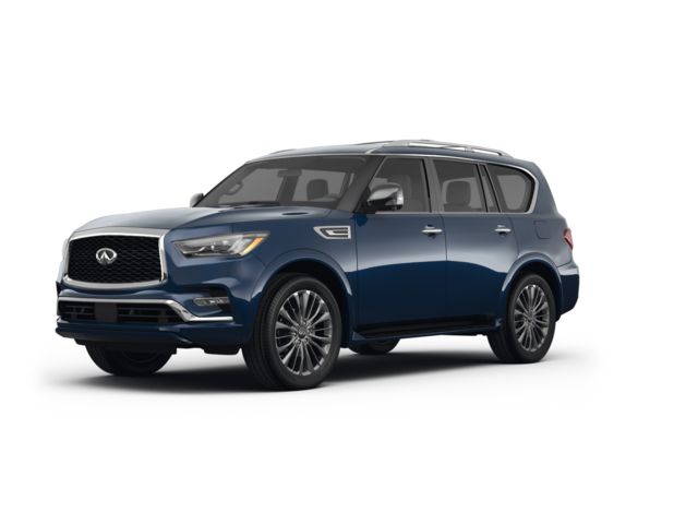 2022 INFINITI QX80 PREMIUM SELECT, front three-quarter view, paint 1 of 8