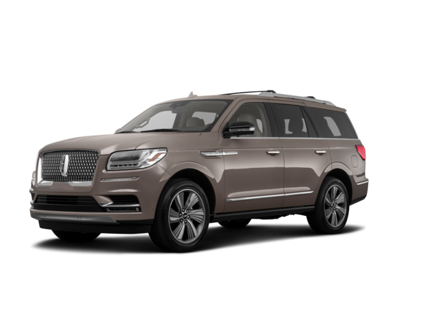 2018 Lincoln Navigator Premiere, front three-quarter view, paint 1 of 8