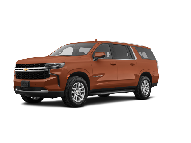 2023 Chevrolet Suburban LS, front three-quarter view, paint 1 of 8