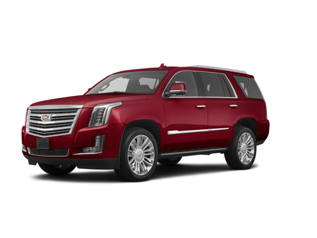 2020 Cadillac Escalade Platinum, front three-quarter view, paint 1 of 8