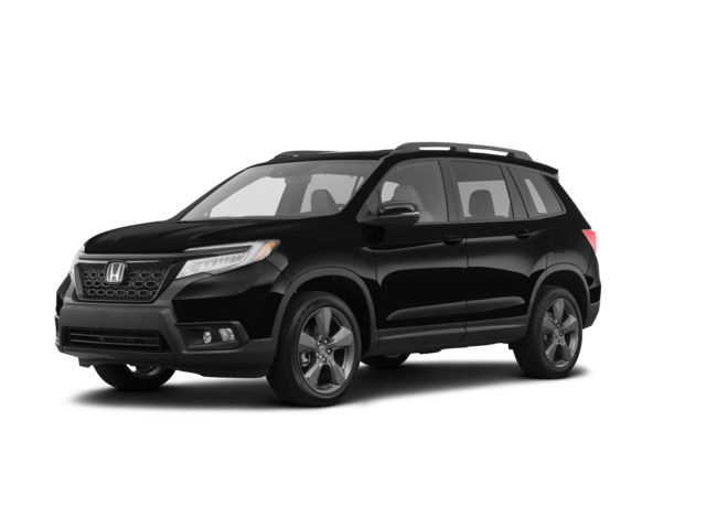 2019 Honda Passport Touring, front three-quarter view, paint 1 of 8
