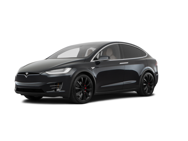 2016 Tesla Model X 90D, front three-quarter view, paint 1 of 8