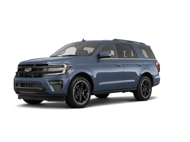2022 Ford Expedition Limited, front three-quarter view, paint 1 of 8