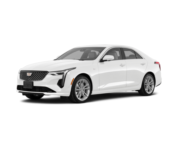 2022 Cadillac CT4 Luxury, front three-quarter view, paint 1 of 7