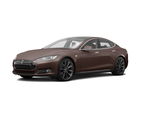 2014 Tesla Model S 60, front three-quarter view, paint 1 of 8