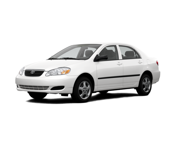 2007 Toyota Corolla CE, front three-quarter view, paint 1 of 8