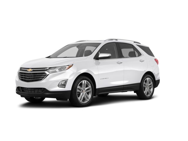 2020 Chevrolet Equinox Premier, front three-quarter view, paint 1 of 8