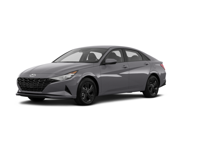 2021 Hyundai Elantra Blue, front three-quarter view, paint 1 of 8