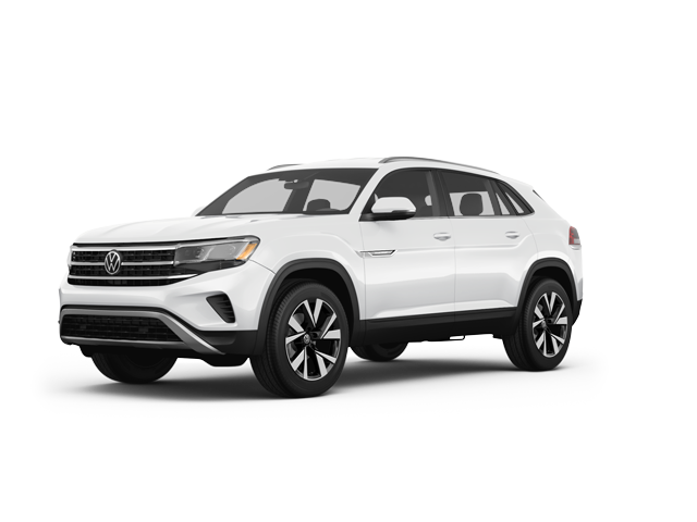 2023 Volkswagen Atlas Cross Sport SE, front three-quarter view, paint 1 of 5