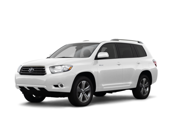 2008 Toyota Highlander Base, front three-quarter view, paint 1 of 8