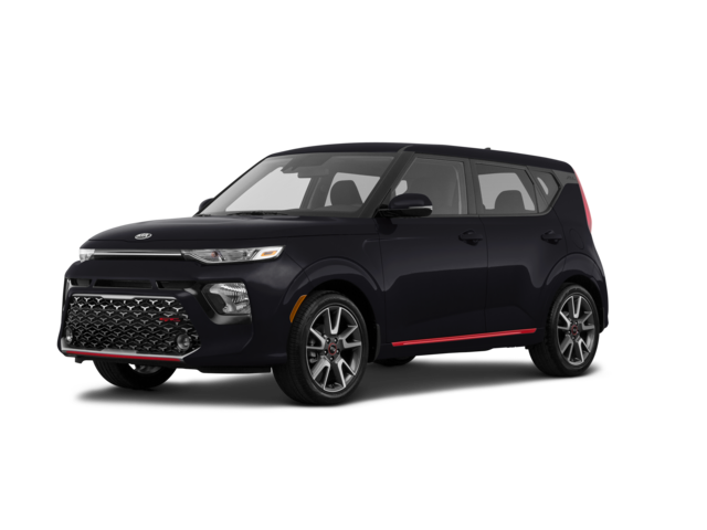2021 Kia Soul GT-Line, front three-quarter view, paint 1 of 8