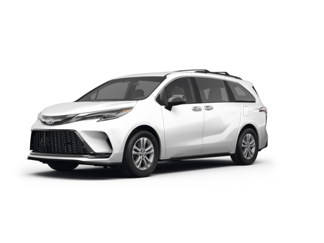 2022 Toyota Sienna XLE 8-Passenger, front three-quarter view, paint 1 of 8