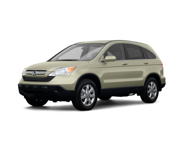 2008 Honda CR-V EX-L, front three-quarter view, paint 1 of 8