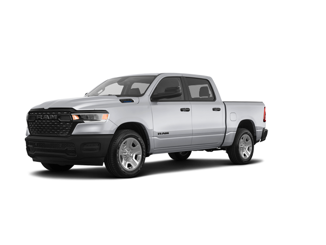 2026 Ram 1500 Tradesman, front three-quarter view, paint 1 of 8