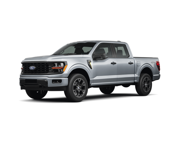 2025 Ford F-150 STX, front three-quarter view, paint 1 of 8