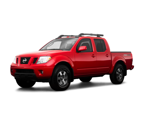 2009 Nissan Frontier XE, front three-quarter view, paint 1 of 8