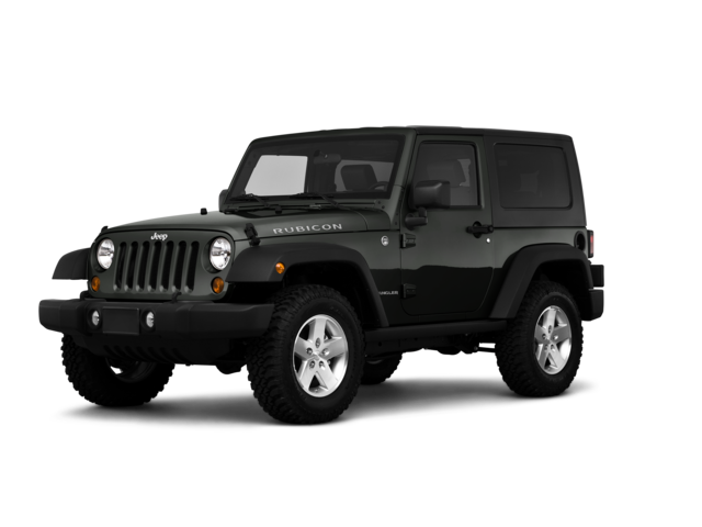 2010 Jeep Wrangler Rubicon, front three-quarter view, paint 1 of 8