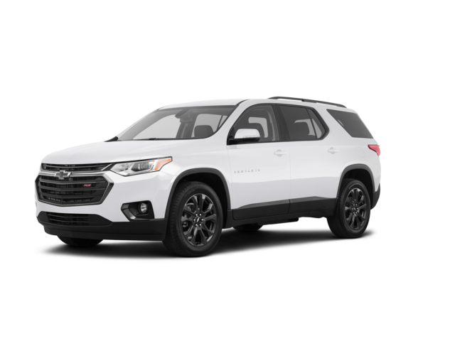 2019 Chevrolet Traverse RS, front three-quarter view, paint 1 of 8