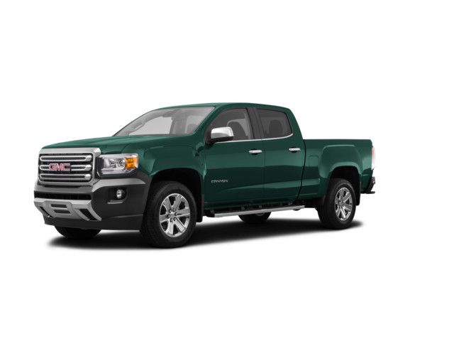 2015 GMC Canyon SLT, front three-quarter view, paint 1 of 8