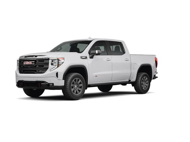 2025 GMC Sierra 1500 AT4, front three-quarter view, paint 1 of 8