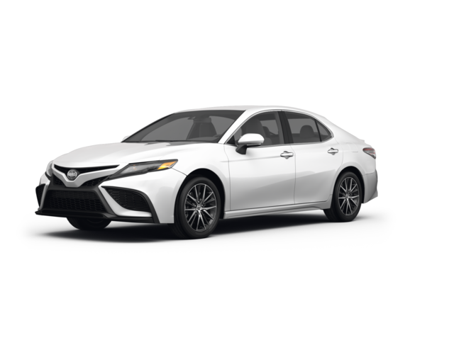 2022 Toyota Camry SE, front three-quarter view, paint 1 of 8