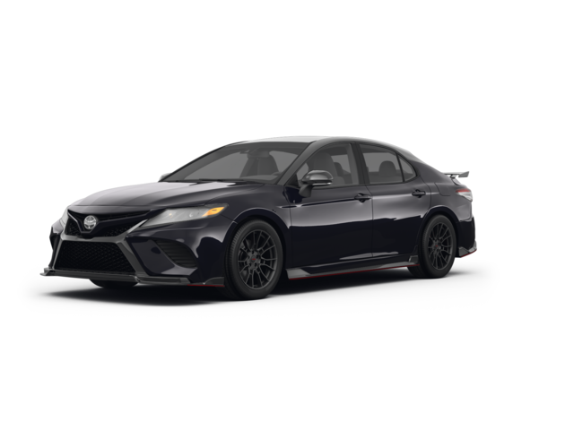2022 Toyota Camry TRD, front three-quarter view, paint 1 of 3