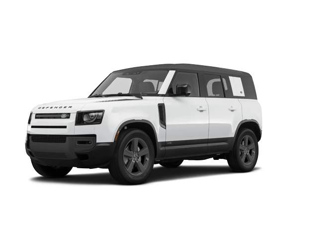 2025 Land Rover Defender 110 110 P300 S, front three-quarter view, paint 1 of 8