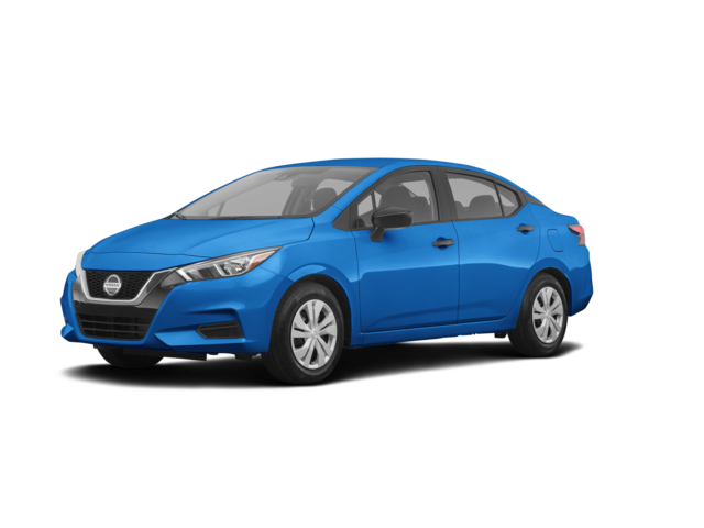 2022 Nissan Versa S, front three-quarter view, paint 1 of 5