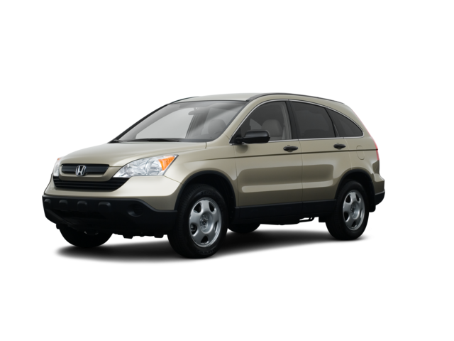 2008 Honda CR-V LX, front three-quarter view, paint 1 of 8