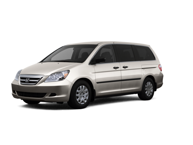 2007 Honda Odyssey LX, front three-quarter view, paint 1 of 6