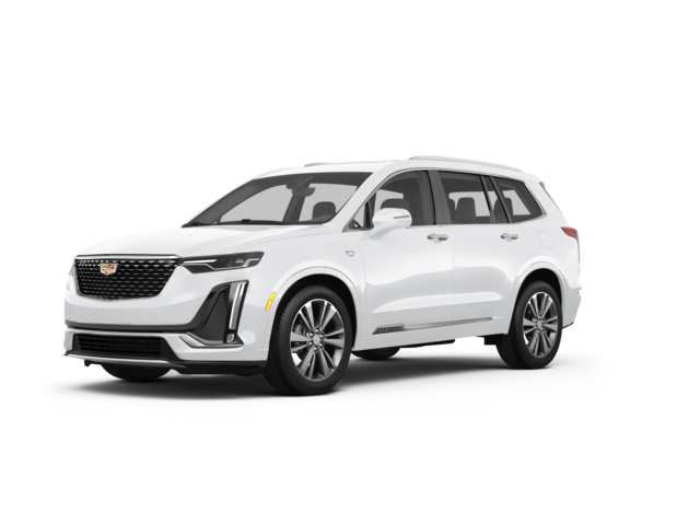 2023 Cadillac XT6 Sport, front three-quarter view, paint 1 of 8