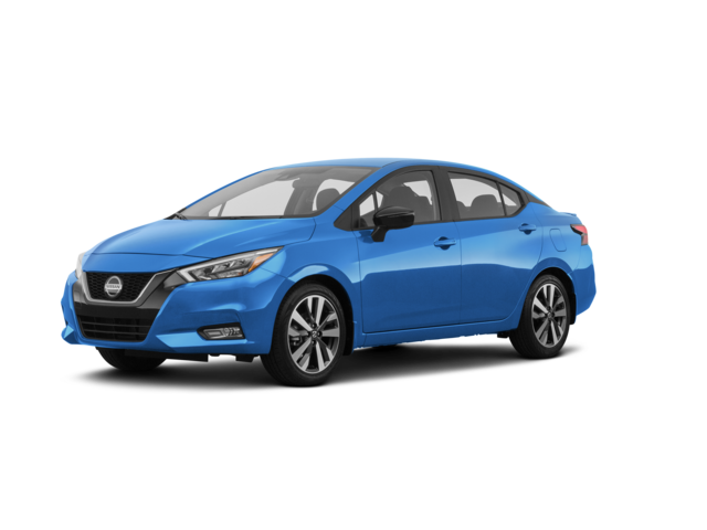 2020 Nissan Versa SR, front three-quarter view, paint 1 of 8