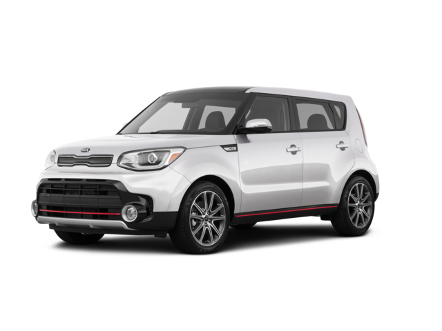 2018 Kia Soul Base, front three-quarter view, paint 1 of 8