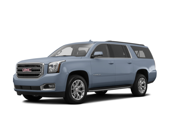 2016 GMC Yukon XL Denali, front three-quarter view, paint 1 of 8