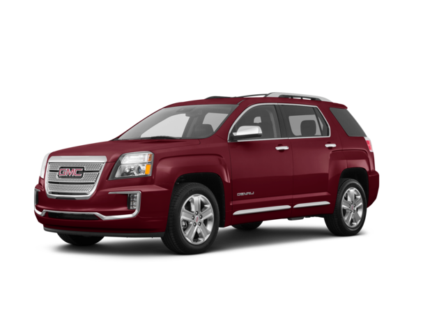 2016 GMC Terrain Denali, front three-quarter view, paint 1 of 8