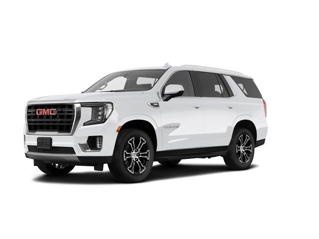 2023 GMC Yukon SLE, front three-quarter view, paint 1 of 8