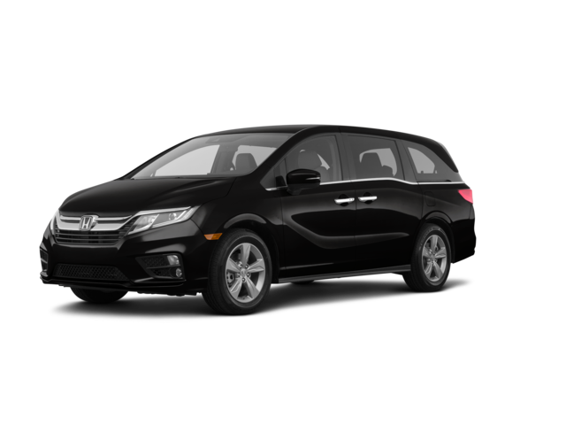 2020 Honda Odyssey EX, front three-quarter view, paint 1 of 8