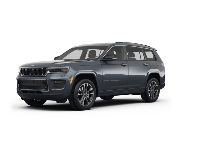 2022 Jeep Grand Cherokee L Overland, front three-quarter view, paint 1 of 8