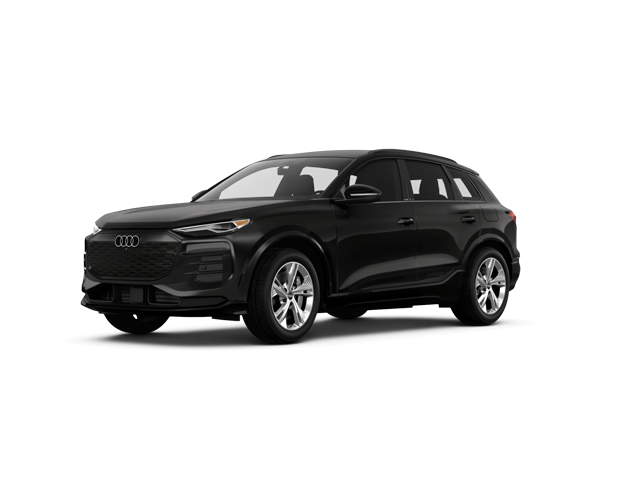 2025 Audi Q6 e-tron Premium, front three-quarter view, paint 1 of 5