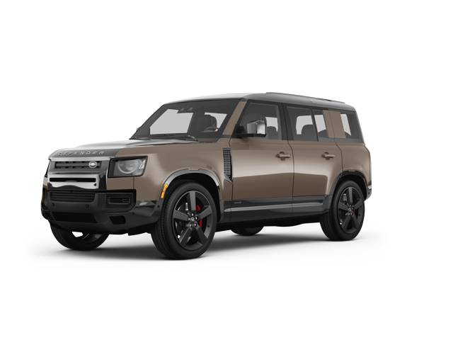 2026 Land Rover Defender 110 X, front three-quarter view, paint 1 of 5